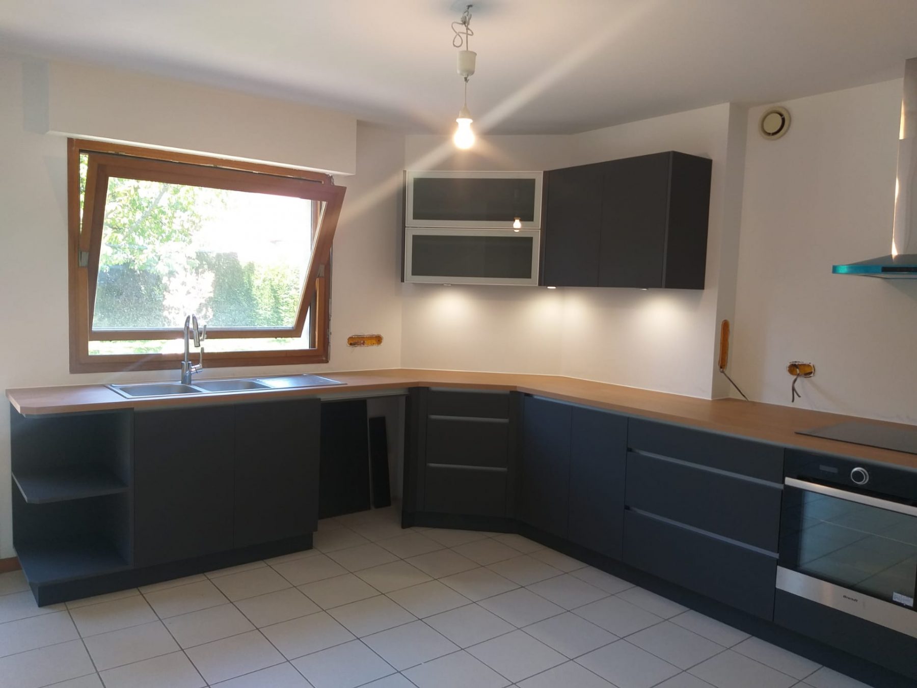 Cuisine – bois et gris