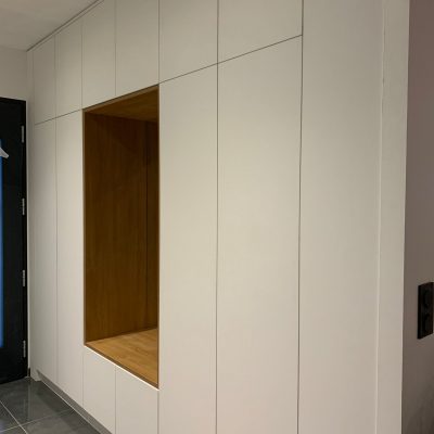 Placard - blanc et bois