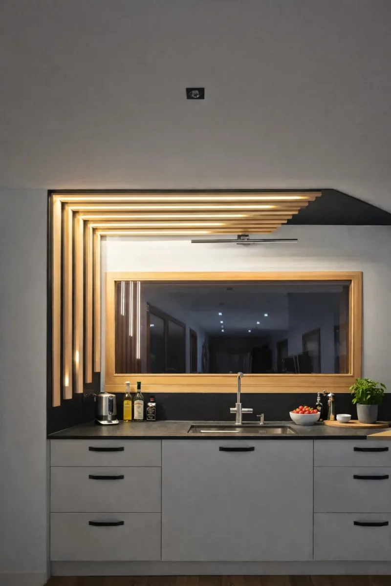 Cuisine, zone de l'évier, rangement
