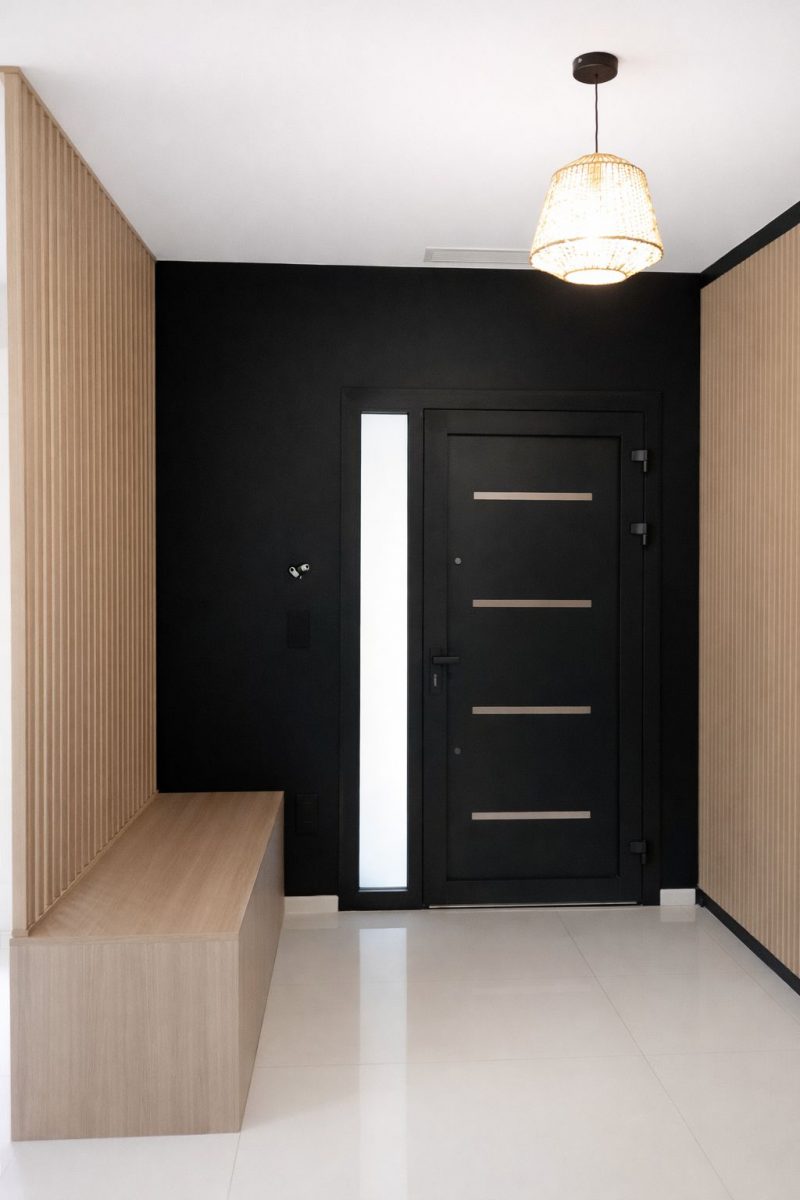 Entrée avec banc et rangement